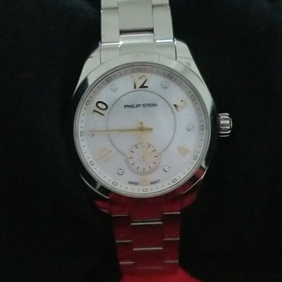 Phillip Stein watch mother of pearl and diamonds - Picture 3 of 4